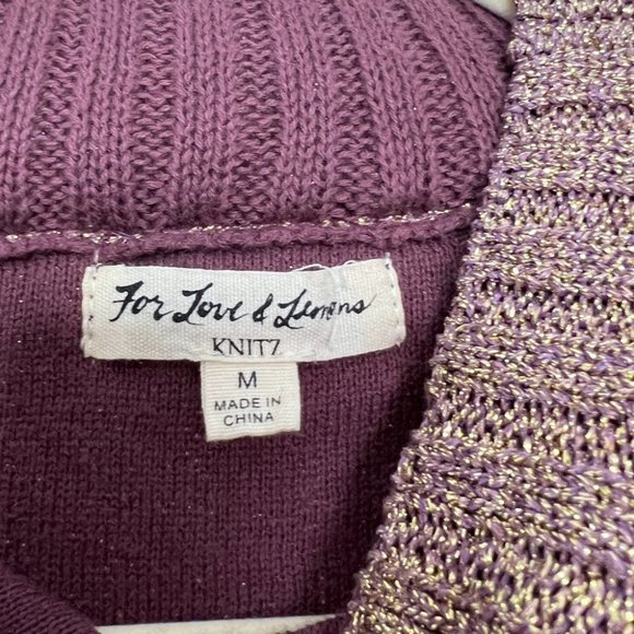 𝅺KNITZ For Love and Lemons Sparkle Knit Sweaterdress - Picture 4 of 6